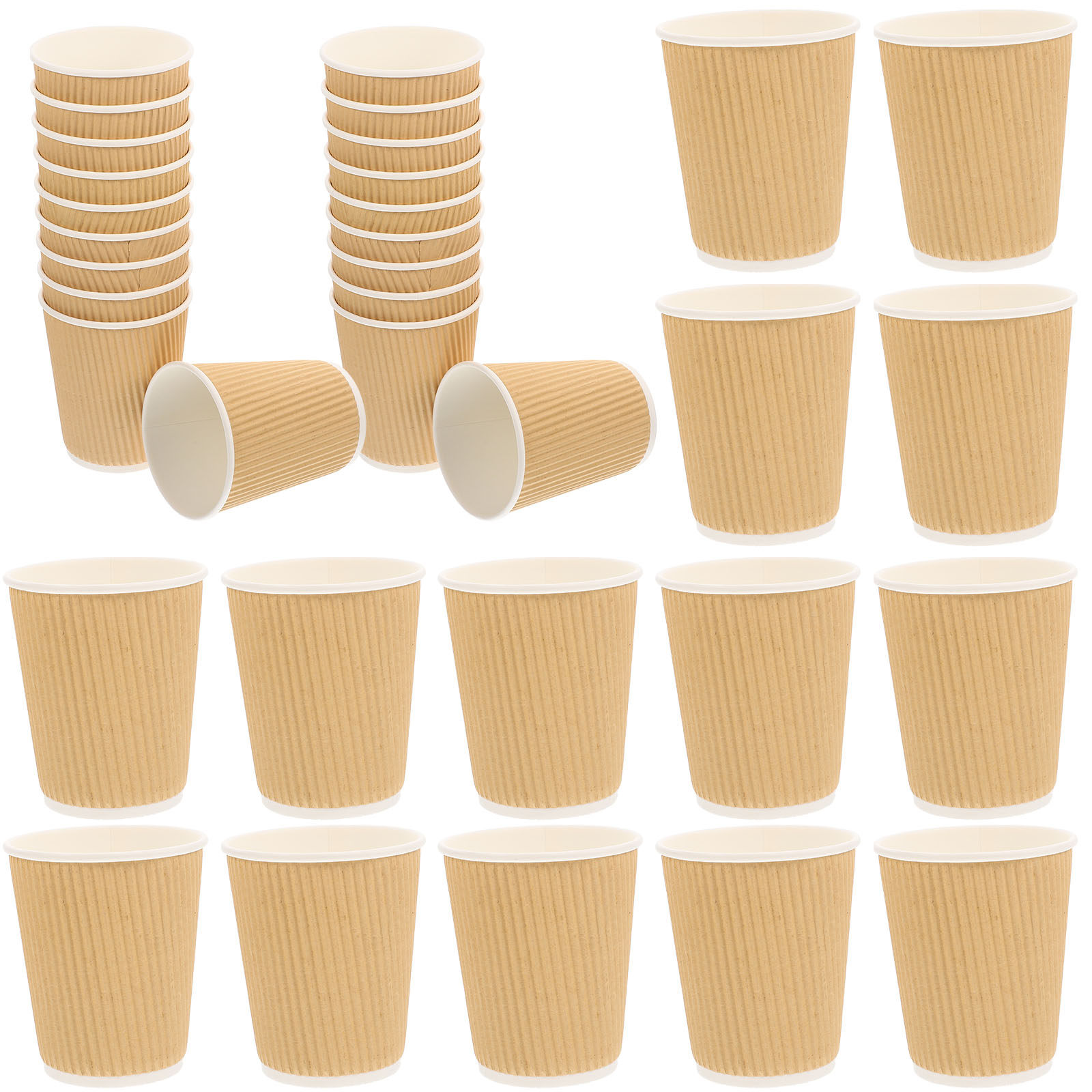 Wallpaper Coffee And Tea - 50 шт. двухслойных одноразовых бумажных стаканов