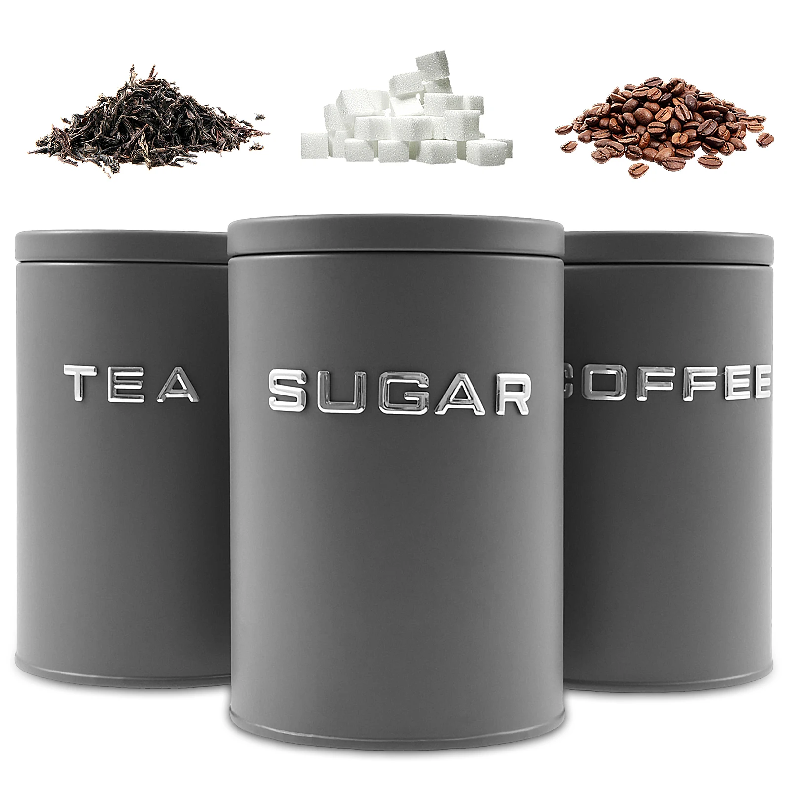 Canister Coffee Sugar Tea - 3 шт., банка для чая, кофе,