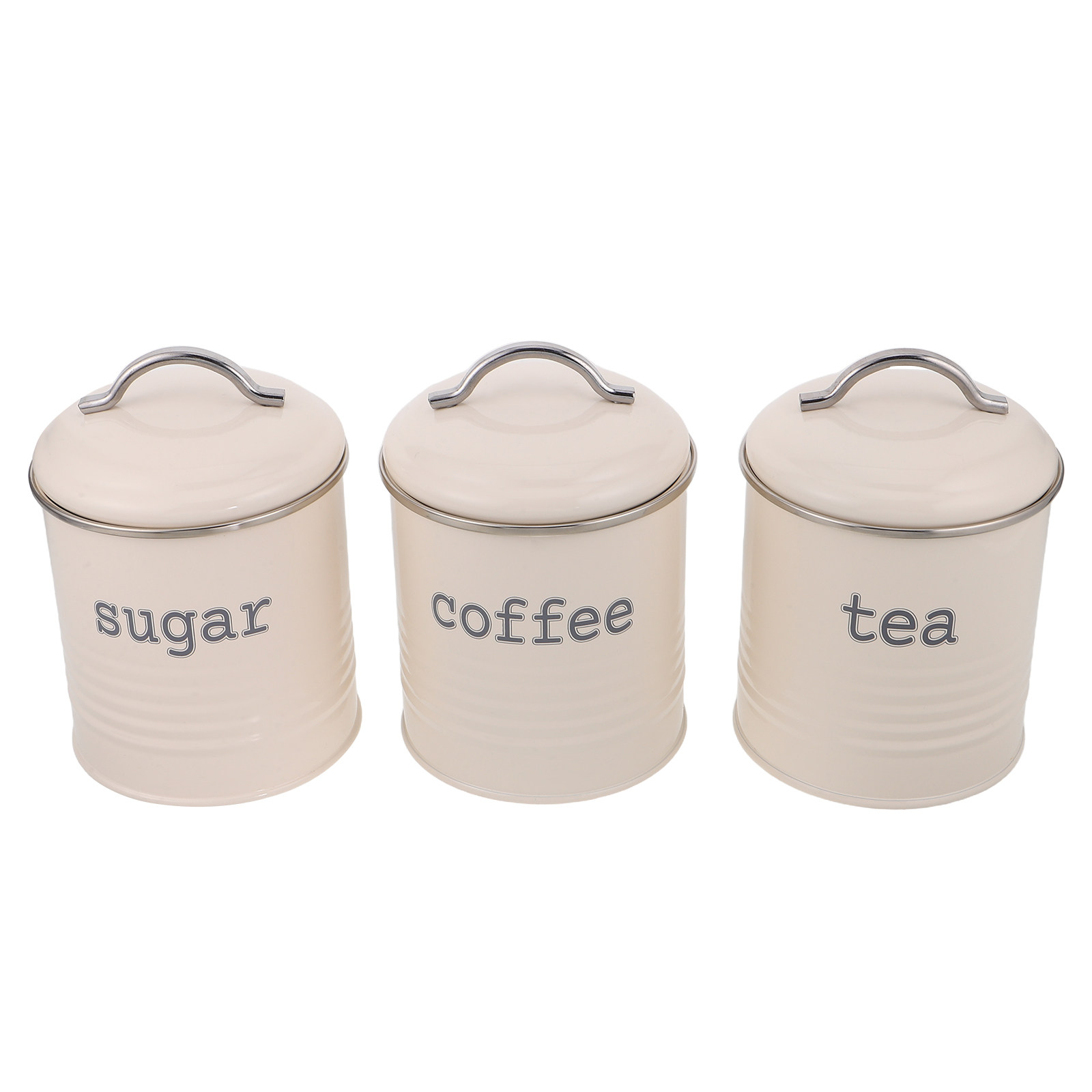 Canister Coffee Sugar Tea - Набор из 3 герметичных контейнеров для