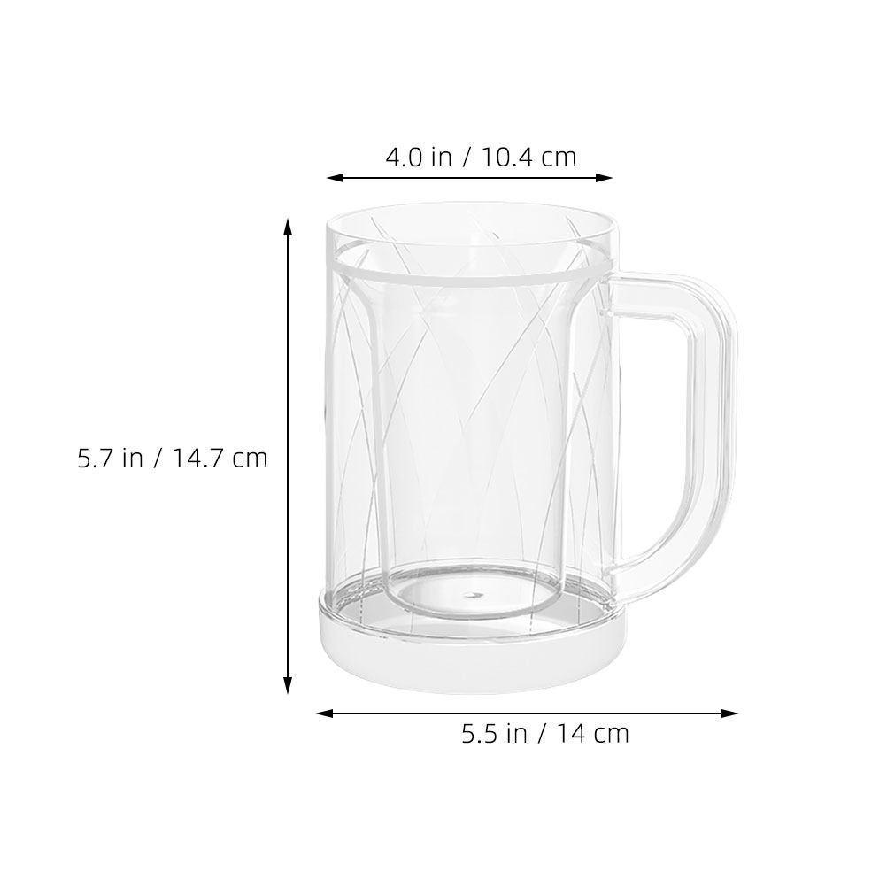 2 шт. прозрачных пластиковых с – обзор и цена Double Wall Mug