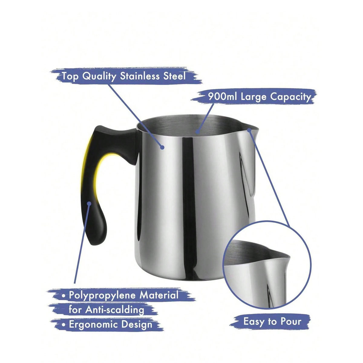 Кувшин для латте-арта из нержа – обзор и цена Barista Milk Jug