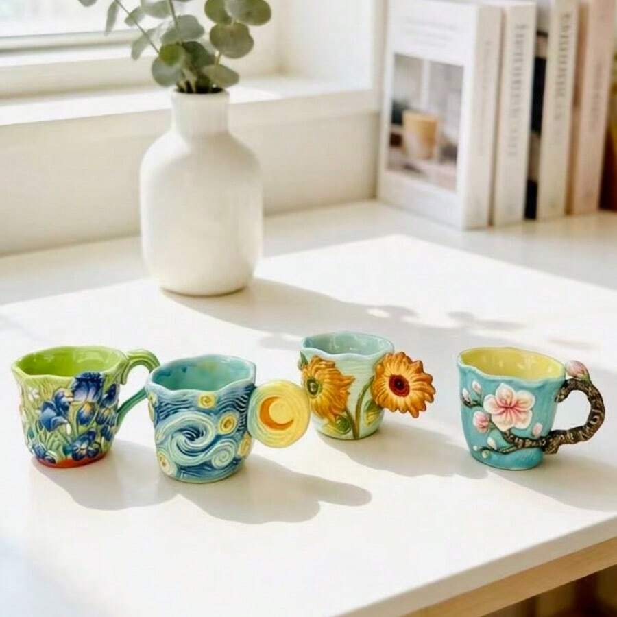 Набор из 4 керамических кофейн – обзор и цена Coffee Tea Van