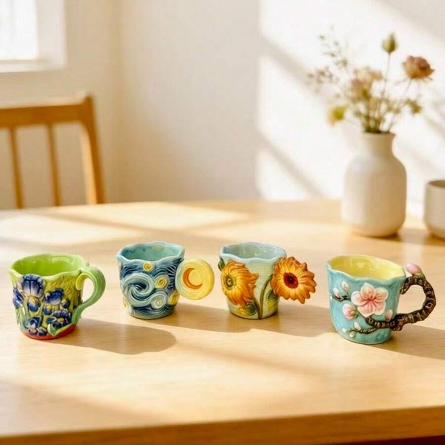 Набор из 4 керамических кофейн – обзор и цена Coffee Tea Van