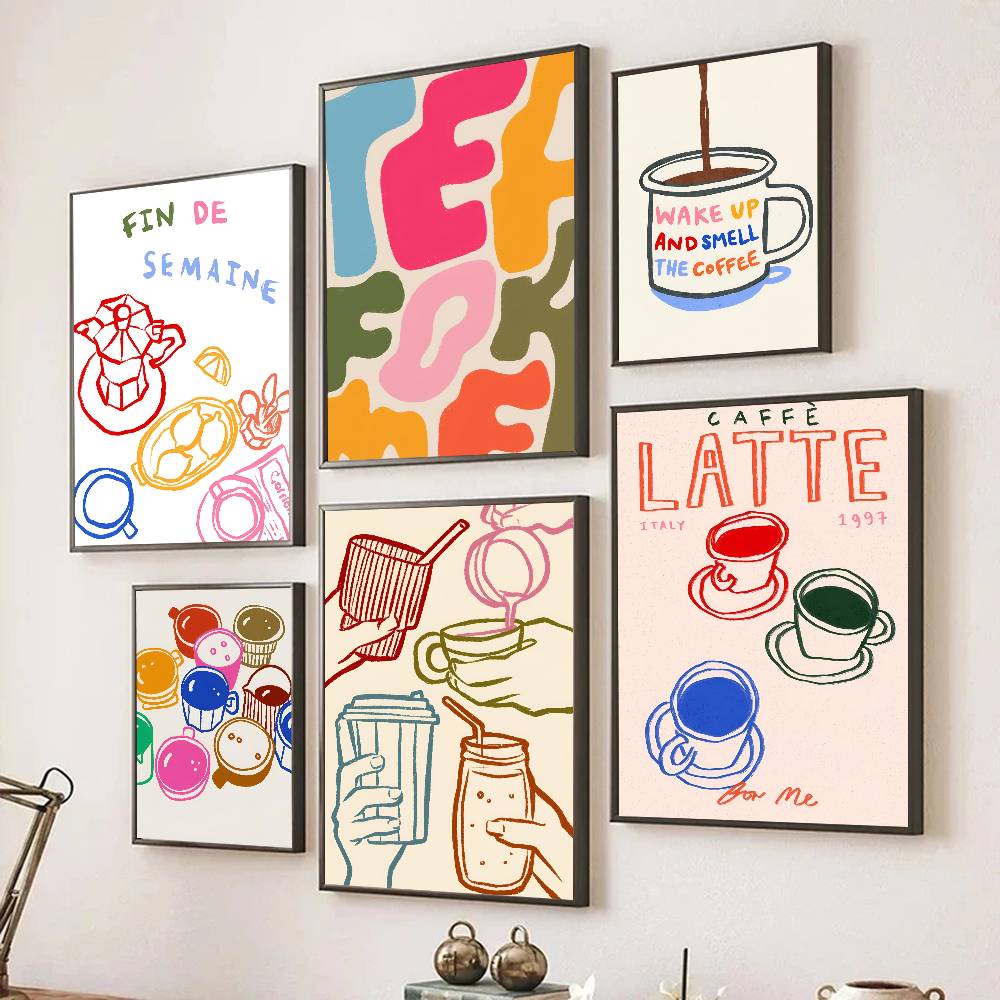 Эстетичный ретро-постер для ку – обзор и цена Wallpaper Coffee And Tea