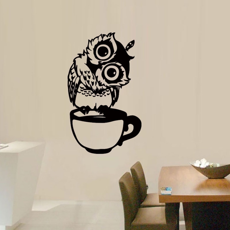 Забавная мультяшная наклейка с – обзор и цена Wallpaper Coffee And Tea