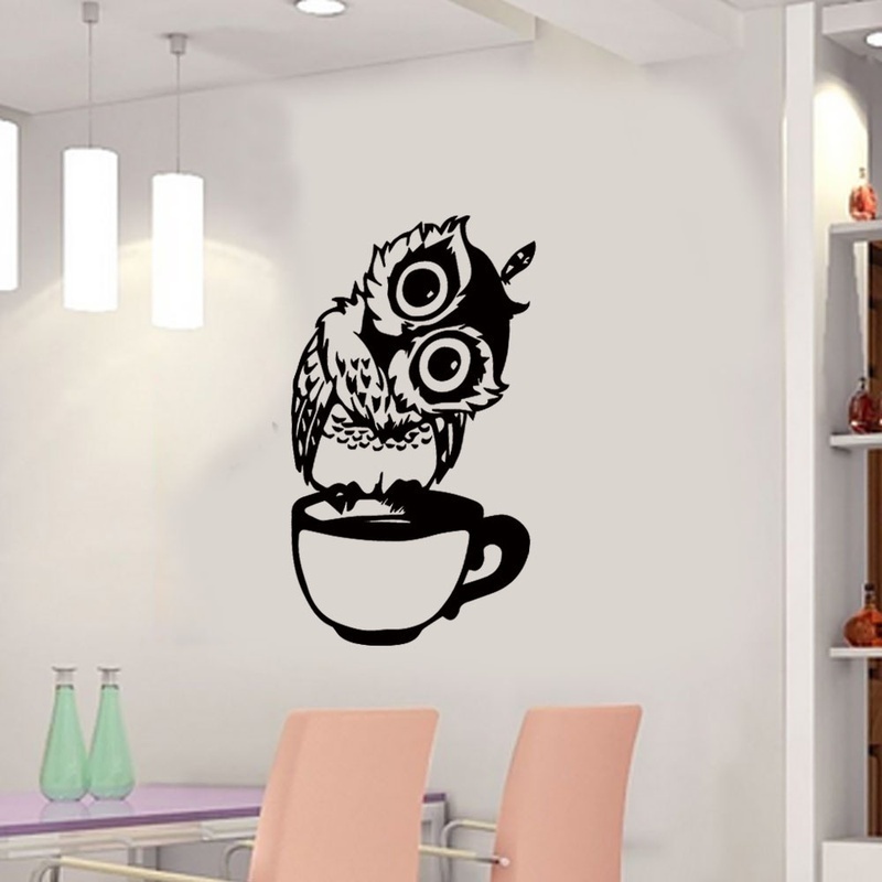 Забавная мультяшная наклейка с – обзор и цена Wallpaper Coffee And Tea