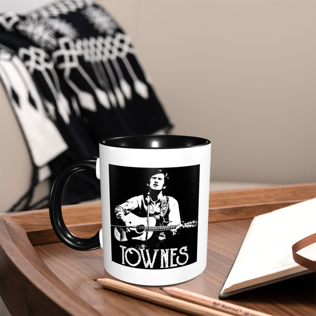 Кружка с белым принтом Townes  – обзор и цена Coffee Tea Van